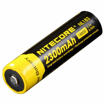 Nitecore 18650 Li-Ion rechargeable battery 2300mAh 3.7V with button-top terminal