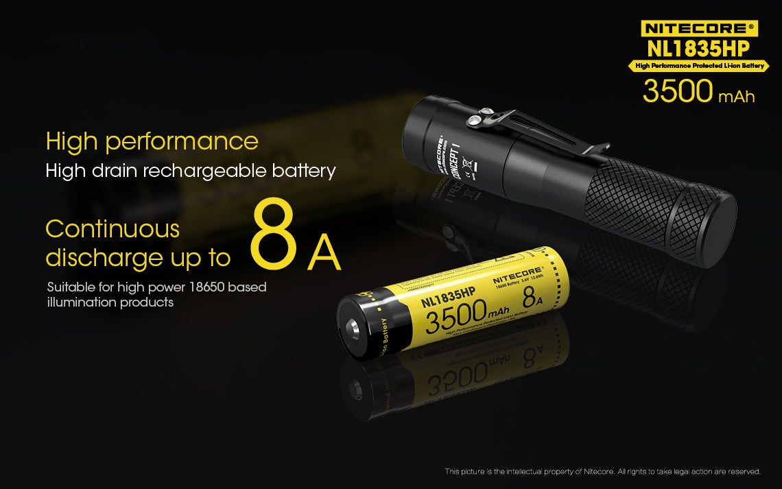 Nitecore Li-Ion Rechargeable Battery (3500mah) | Formula