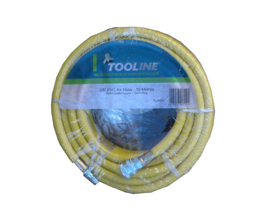 Tooline PVC 10m Air Hose With Fittings