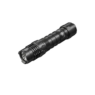 Nitecore P10ix tactical torch with USB-C charging port and duty holster