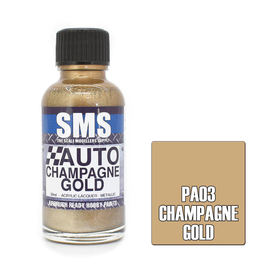 Airbrush Paint 30ml Auto Colour Champagne Scale Modellers Supply | Formula