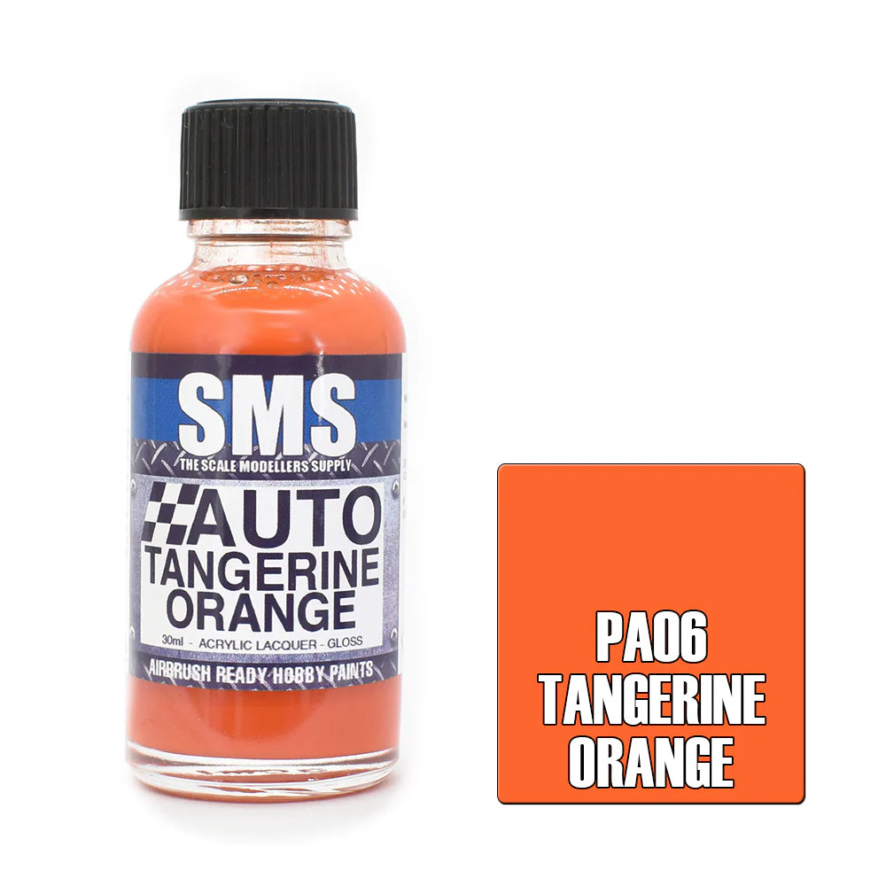 Airbrush Paint 30ml Auto Colour Tangerine Orange Scale Modellers Supply | Formula