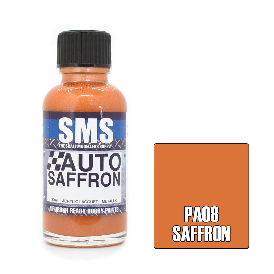 Airbrush Paint 30ml Auto Colour Saffron Scale Modellers Supply | Formula