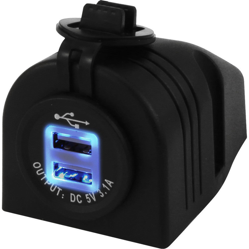 Usb Dual Heavy Duty Charing Port 5v 3.1 Amp Surface Mount(12-24v) | Formula