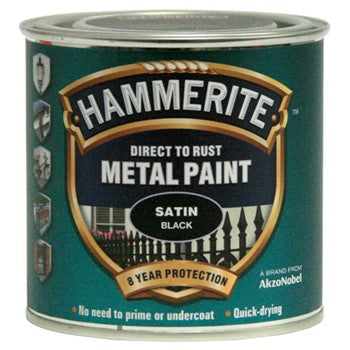 Hammerite Satin 750ml Black | Hobeca