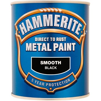 Hammerite Smooth 750ml Black | Hobeca