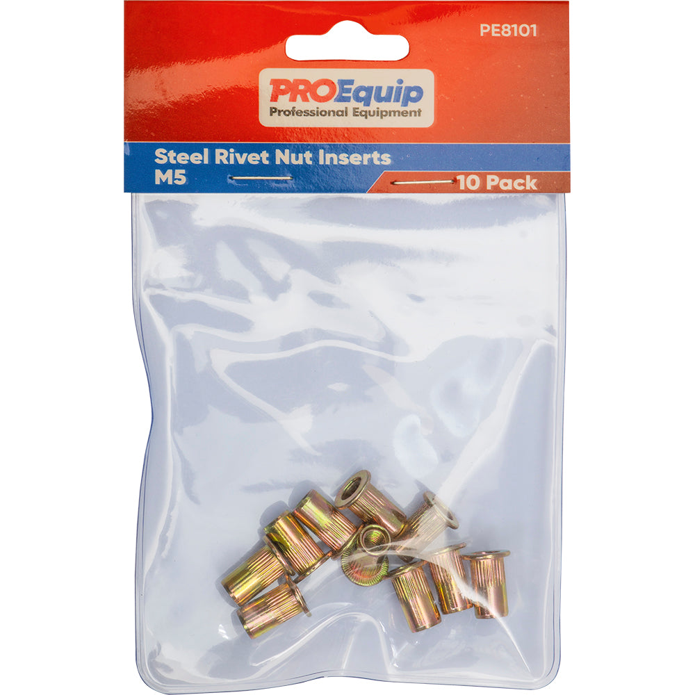 ProEquip M5 Steel Rivet Nut Inserts - 10pk | ISL