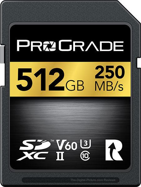 Prograde Digital Sdxc Gold Uhs-Ii 512gb R250mb/S W120mb/S V60 | Formula