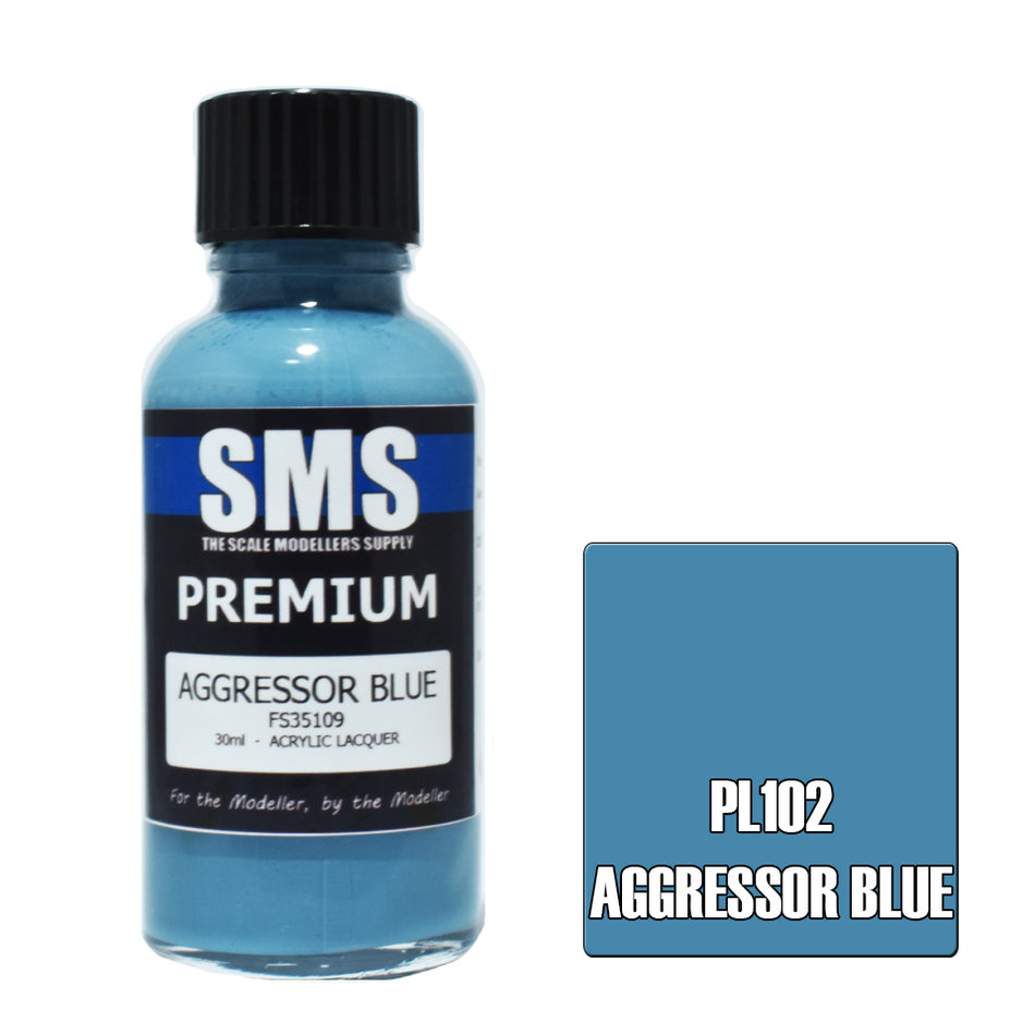 Air Brush Paint 30ml Premium Aggressor Blue Acrylic Lacquer Scale Modellers Supply | Formula