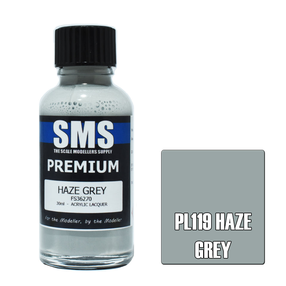 Air Brush Paint 30ml Premium Haze Grey Acrylic Lacquer Scale Modellers Supply | Formula