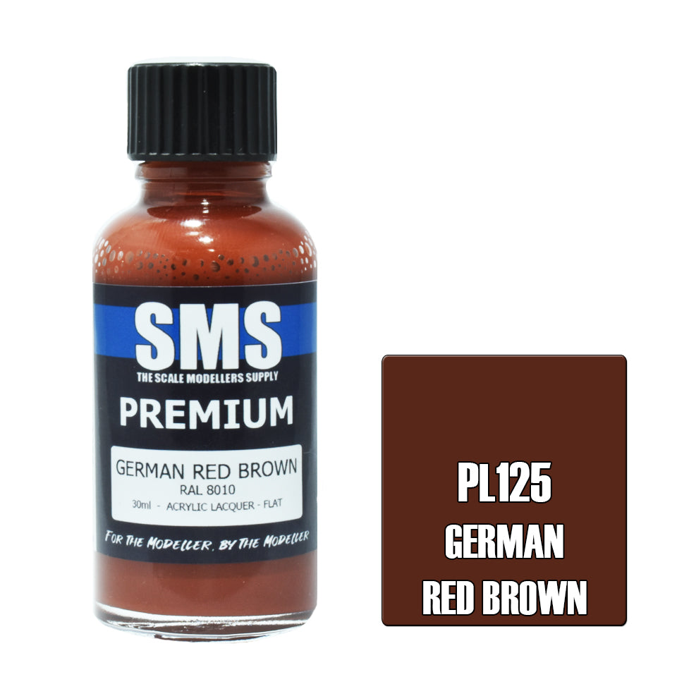 Air Brush Paint 30ml Premium German Red Brown Acrylic Lacquer Scale Modellers Supply | Formula