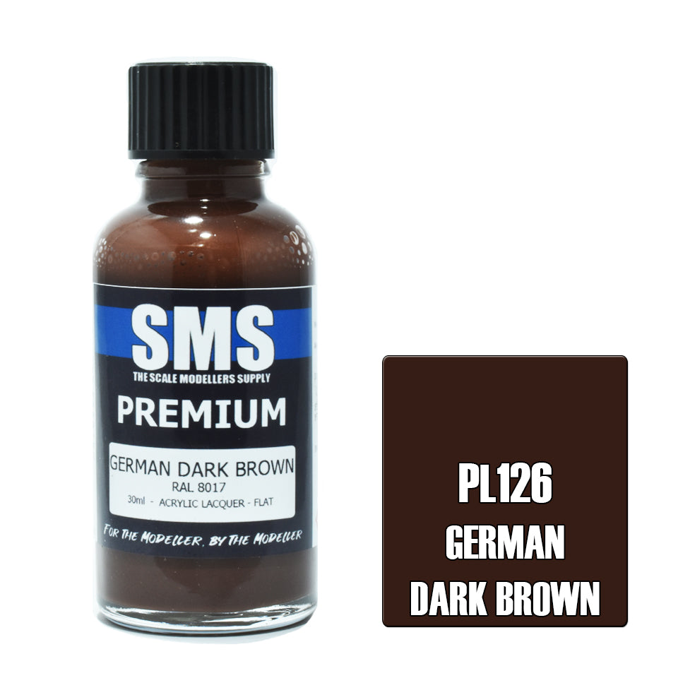 Air Brush Paint 30ml Premium German Dark Brown Acrylic Lacquer Scale Modellers Supply | Formula