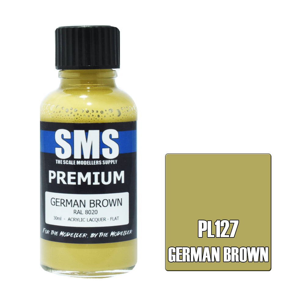 Air Brush Paint 30ml Premium German Brown Acrylic Lacquer Scale Modellers Supply | Formula