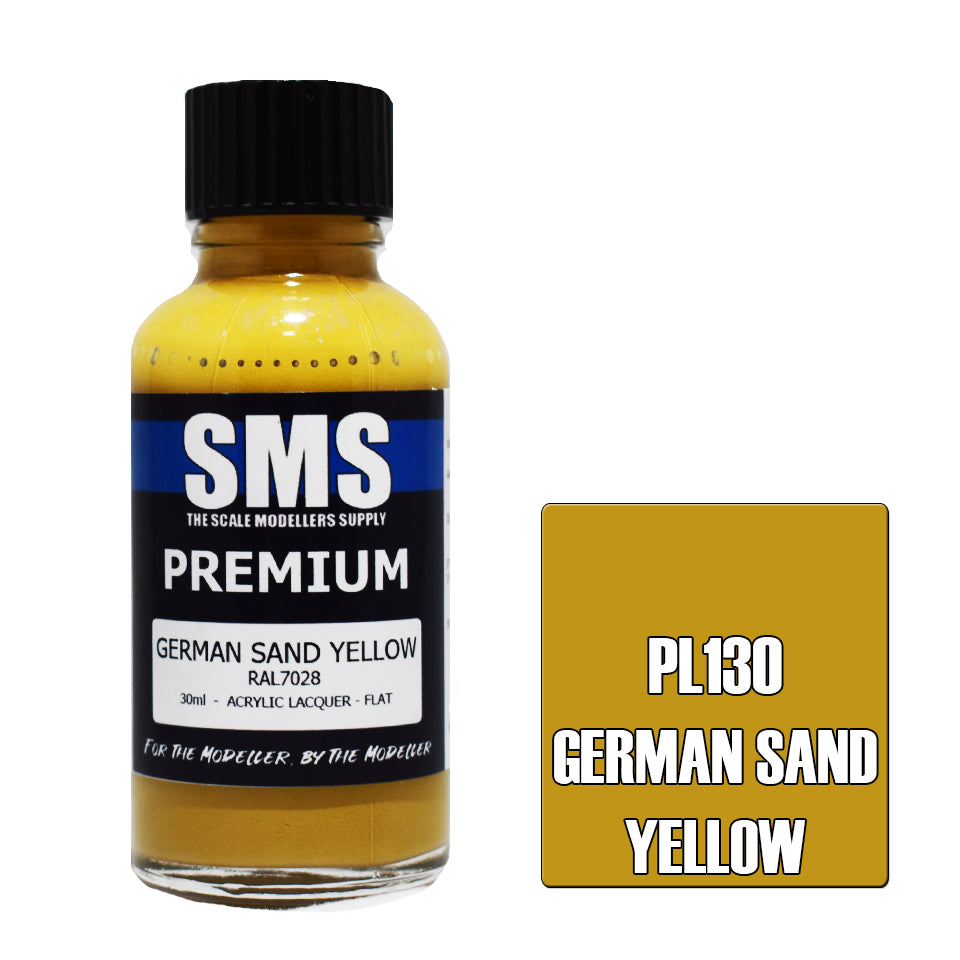 Air Brush Paint 30ml Premium German Sand Yellow Acrylic Lacquer Scale Modellers Supply | Formula