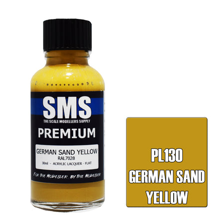 Air Brush Paint 30ml Premium German Sand Yellow Acrylic Lacquer Scale Modellers Supply | Formula