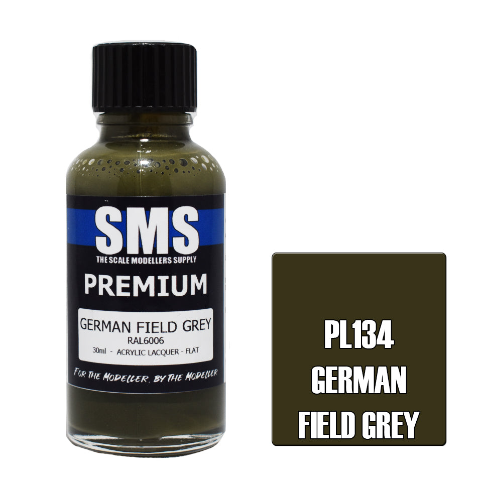 Air Brush Paint 30ml Premium German Field Grey Acrylic Lacquer Scale Modellers Supply | Formula