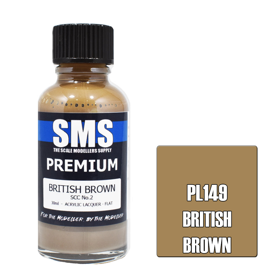 Air Brush Paint 30ml Premium British Brown Scc No.2 Acrylic Lacquer Scale Modellers Supply | Formula