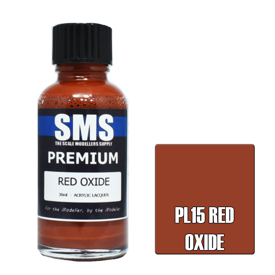 Airbrush Paint 30ml Premium Red Oxide Acrylic Lacquer Scale Modellers Supply | Formula