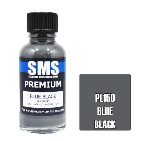 Air Brush Paint 30ml Premium Blue Black Scc No.14 Acrylic Lacquer Scale Modellers Supply | Formula