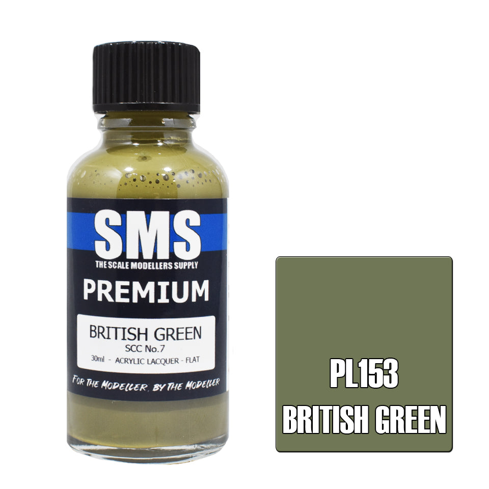 Air Brush Paint 30ml Premium British Green Scc No.7 Acrylic Lacquer Scale Modellers Supply | Formula