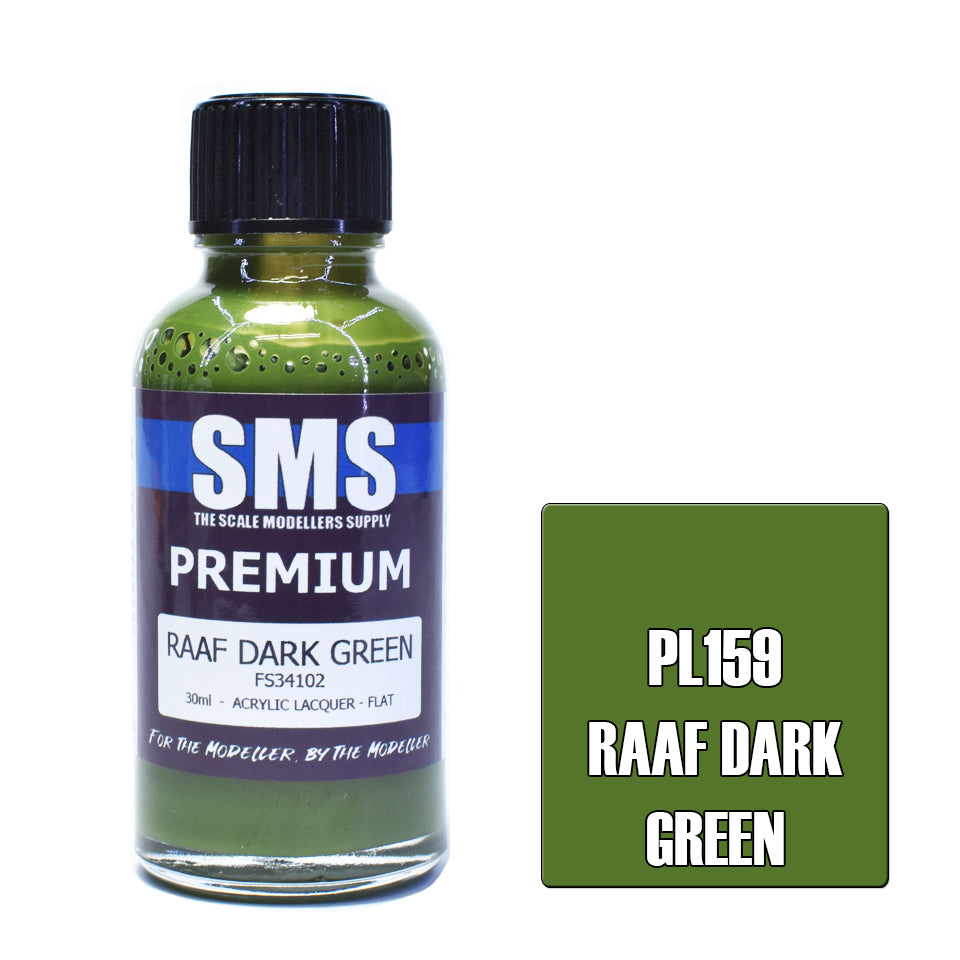 Air Brush Paint 30ml Premium Raaf Dark Green Acrylic Lacquer Scale Modellers Supply | Formula