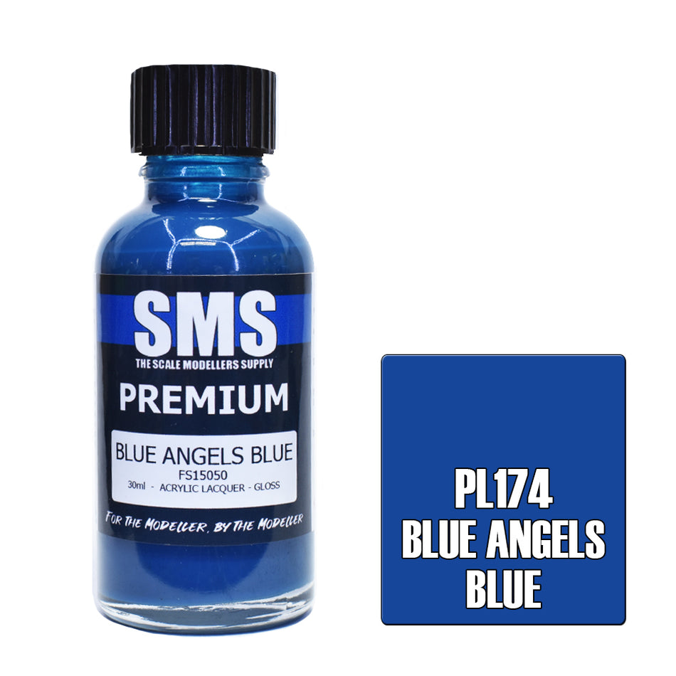 Air Brush Paint 30ml Premium Blue Angels Blue Acrylic Lacquer Scale Modellers Supply | Formula