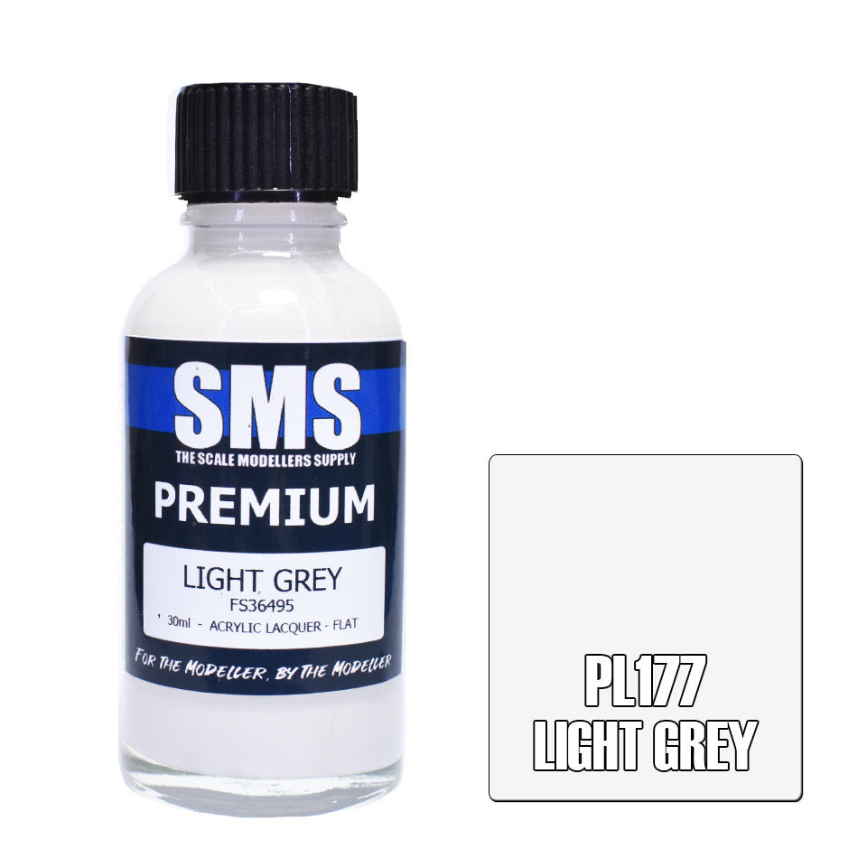 Air Brush Paint 30ml Premium Light Grey Acrylic Lacquer Scale Modellers Supply | Formula