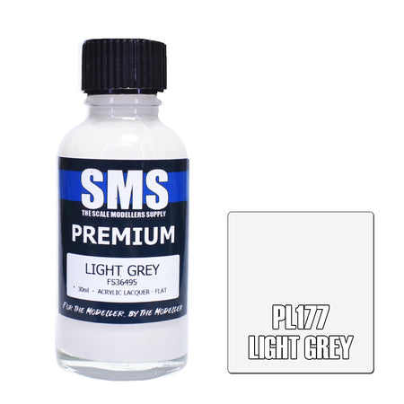 Air Brush Paint 30ml Premium Light Grey Acrylic Lacquer Scale Modellers Supply | Formula