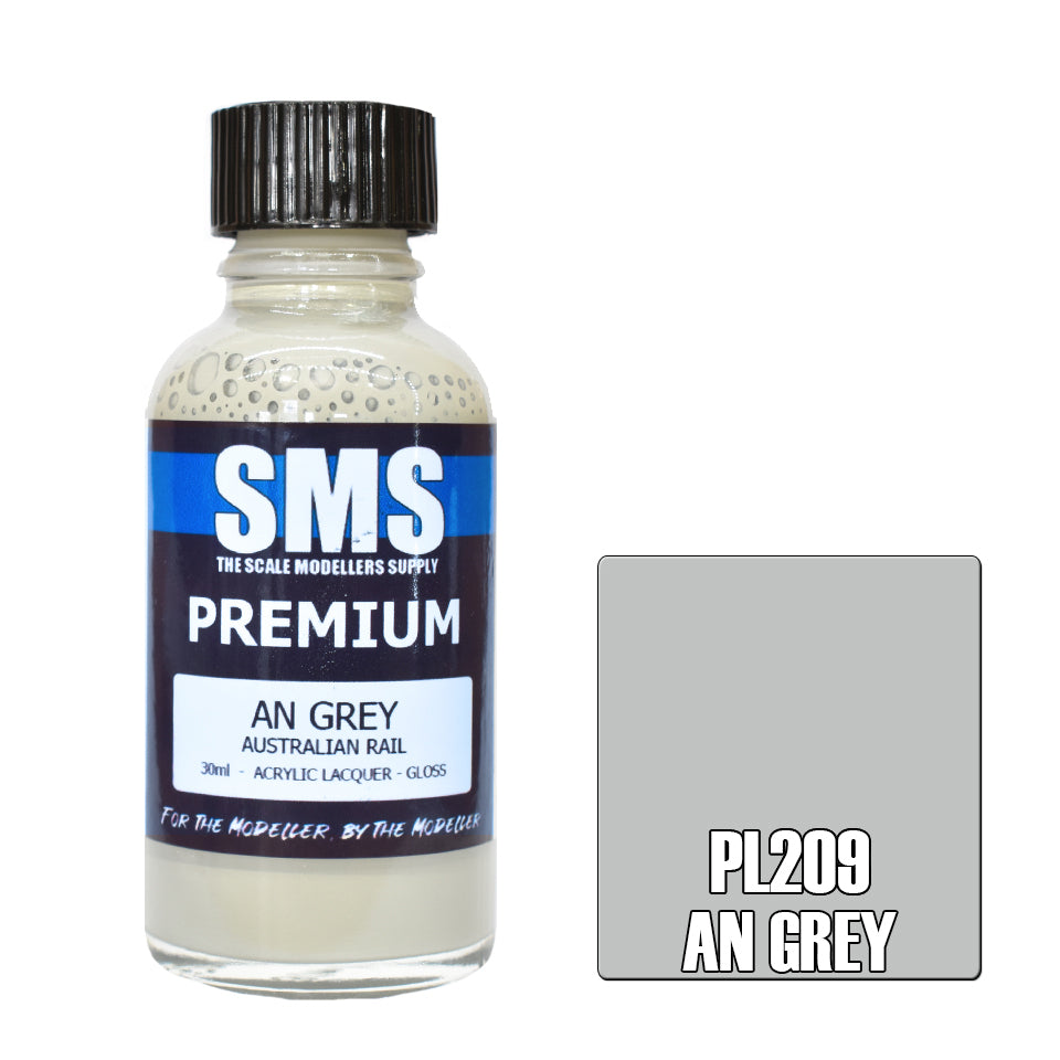 Air Brush Paint 30ml Premium An Grey Acrylic Lacquer Scale Modellers Supply | Formula