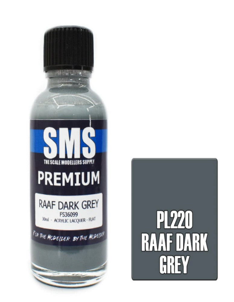 Air Brush Paint 30ml Premium Raaf Dark Grey Acrylic Lacquer Scale Modellers Supply | Formula