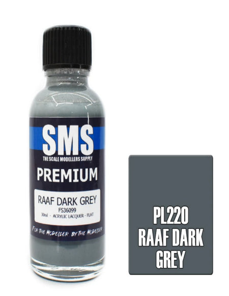 Air Brush Paint 30ml Premium Raaf Dark Grey Acrylic Lacquer Scale Modellers Supply | Formula