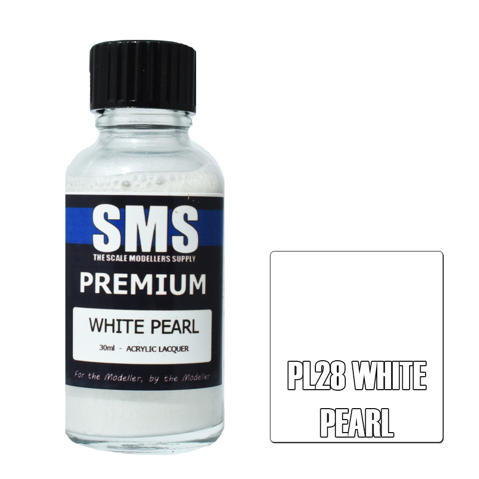 Airbrush Paint 30ml Premium White Pearl Acrylic Lacquer Scale Modellers Supply | Formula
