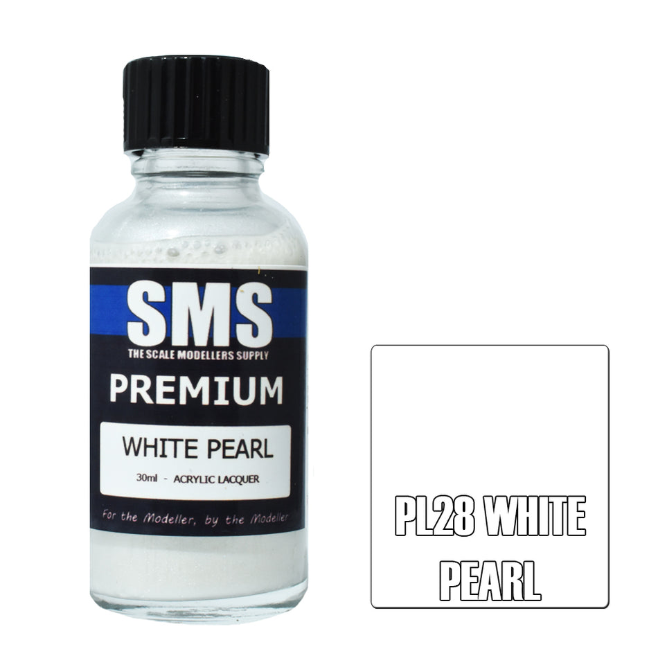 Airbrush Paint 30ml Premium White Pearl Acrylic Lacquer Scale Modellers Supply | Formula