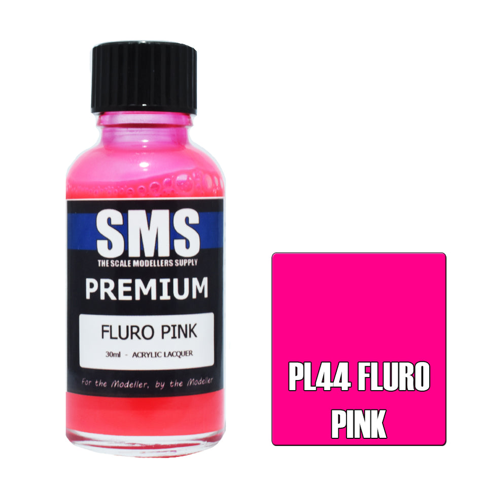 Airbrush Paint 30ml Premium Fluro Pink Acrylic Lacquer Scale Modellers Supply | Formula