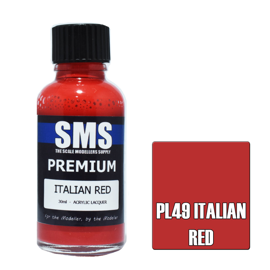 Airbrush Paint 30ml Premium Italian Red Acrylic Lacquer Scale Modellers Supply | Formula