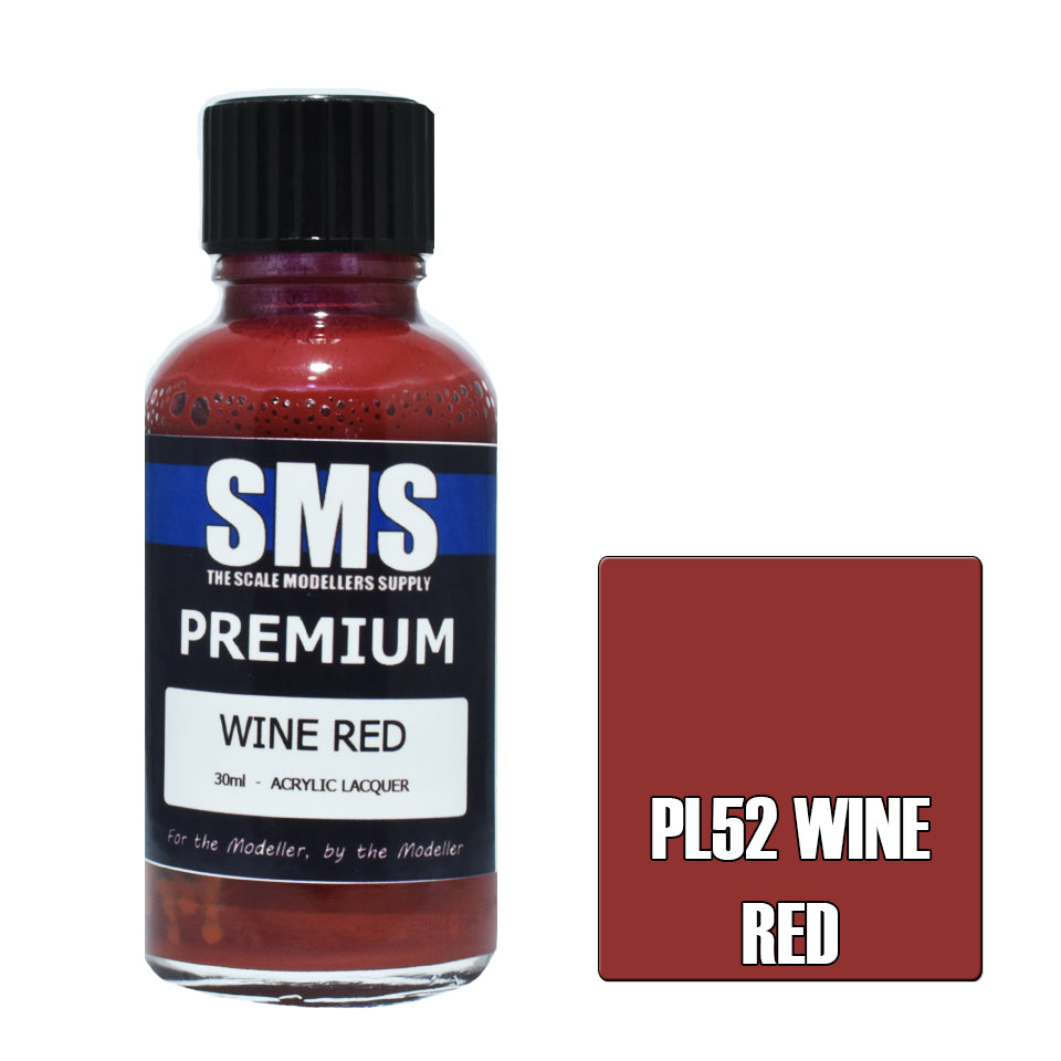 Airbrush Paint 30ml Premium Wine Red Acrylic Lacquer Scale Modellers Supply | Formula