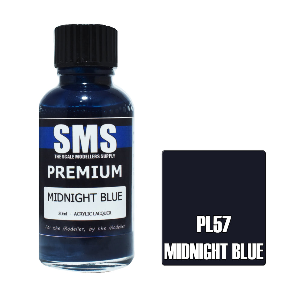 Airbrush Paint 30ml Premium Midnight Blue Acrylic Lacquer Scale Modellers Supply | Formula