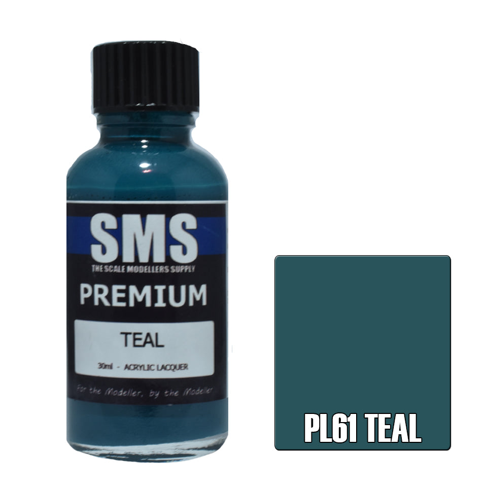 Airbrush Paint 30ml Premium Teal Acrylic Lacquer Scale Modellers Supply | Formula