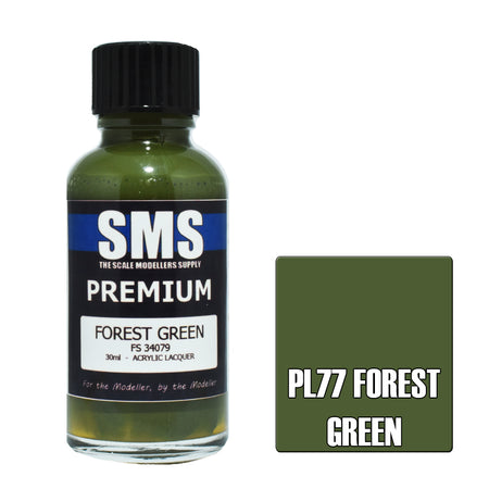 Air Brush Paint 30ml Premium Forest Green 30ml Acrylic Lacquer Scale Modellers Supply | Formula