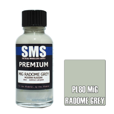 Air Brush Paint 30ml Premium Mig Radome Grey Acrylic Lacquer Scale Modellers Supply | Formula