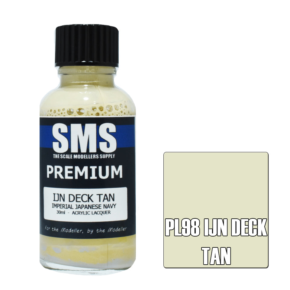 Airbrush Paint 30ml Premium Ijn Deck Tan Acrylic Lacquer Scale Modellers Supply | Formula