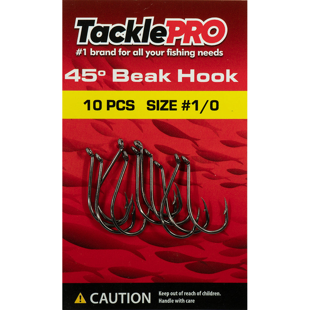 TacklePro 45deg. Beak Hook #1/0 - 10pc | ISL