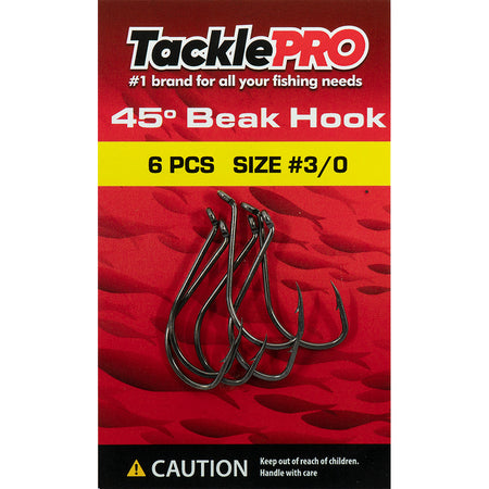 TacklePro 45deg. Beak Hook #3/0 - 6pc | ISL