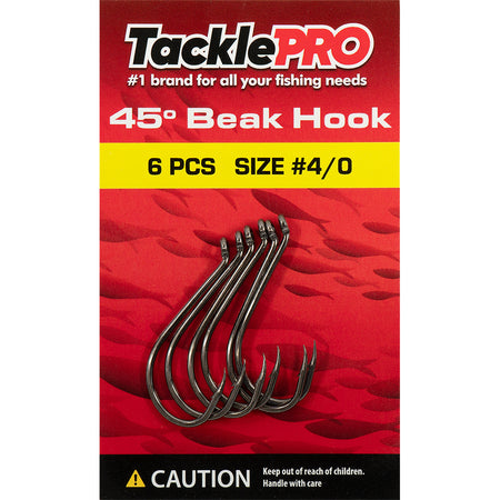 TacklePro 45deg. Beak Hook #4/0 - 6pc | ISL