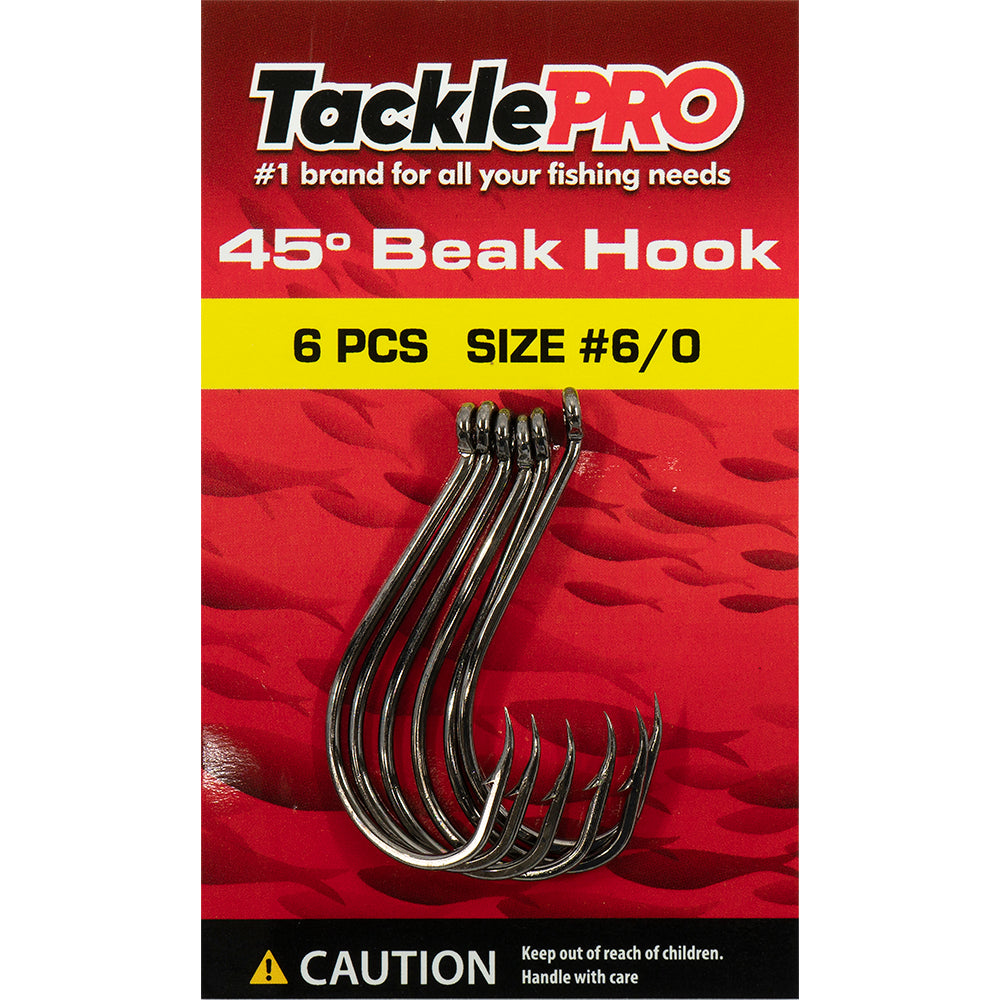 TacklePro 45deg. Beak Hook #6/0 - 6pc | ISL