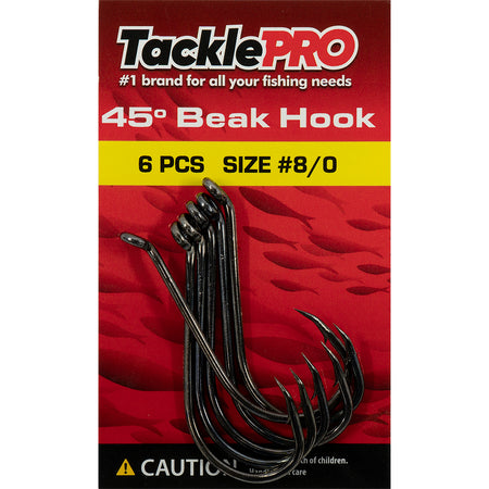 TacklePro 45deg. Beak Hook #8/0 - 6pc | ISL