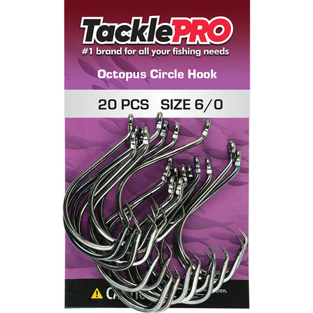 TacklePro Octopus Circle Hook 6/0 - 20pc | ISL