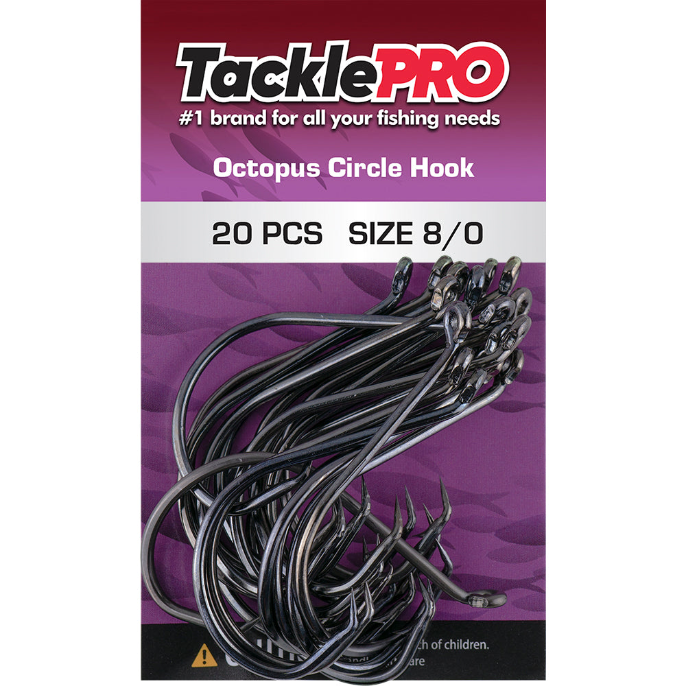 TacklePro Octopus Circle Hook 8/0 - 20pc | ISL
