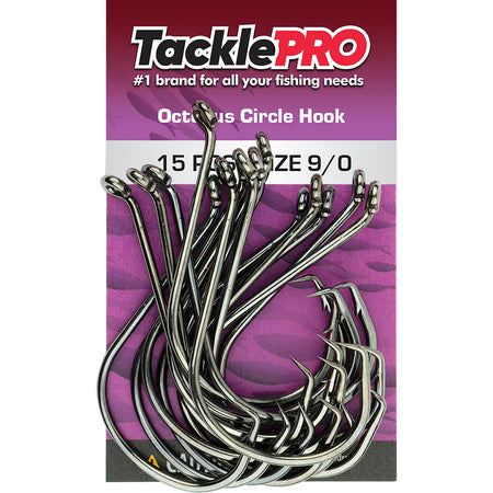 TacklePro Octopus Circle Hook 9/0 - 15pc | ISL
