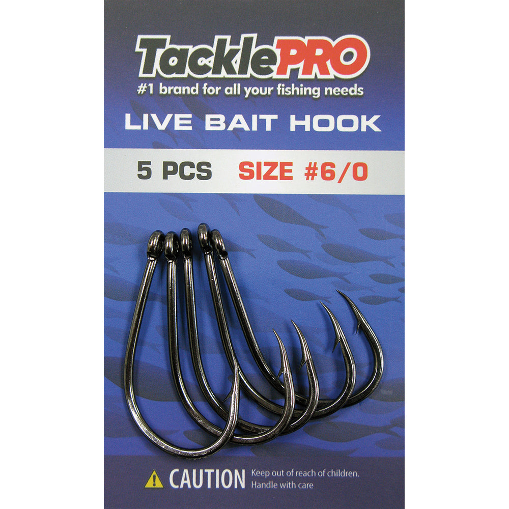 TacklePro Live Bait Hook #6/0 - 5pc | ISL